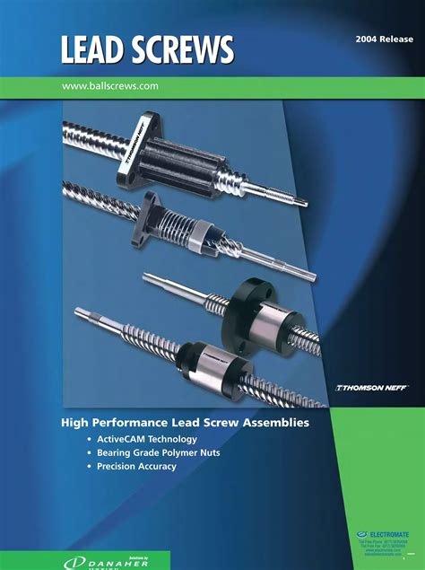 Lead Screw Catalog .